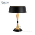 Iron Table Lamp Gold lampshade black gold metal table lamp Supplier